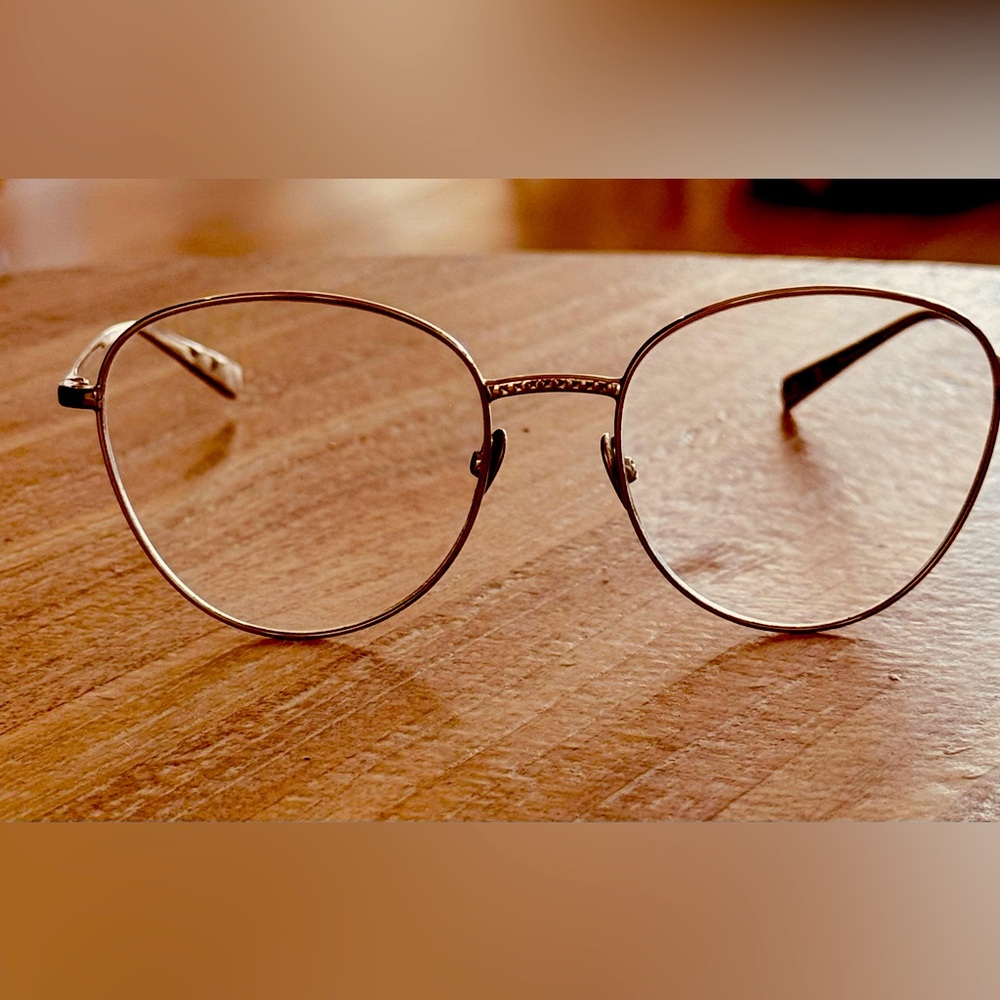 CHANEL eyeglasses. Gold